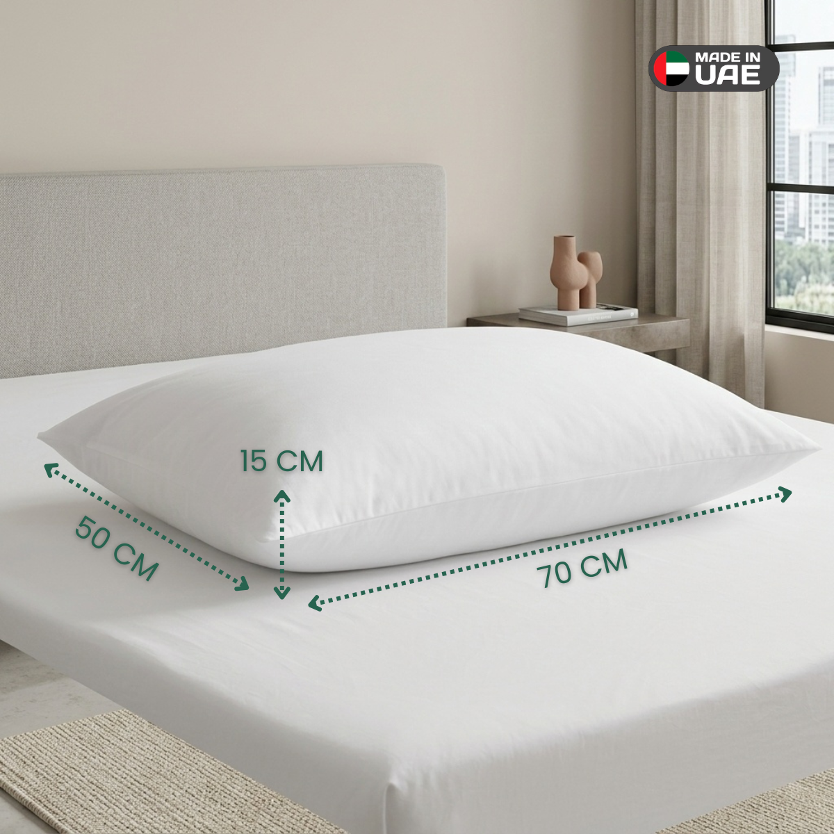 Hypoallergenic Sanitized Pillow - 50x70 CM