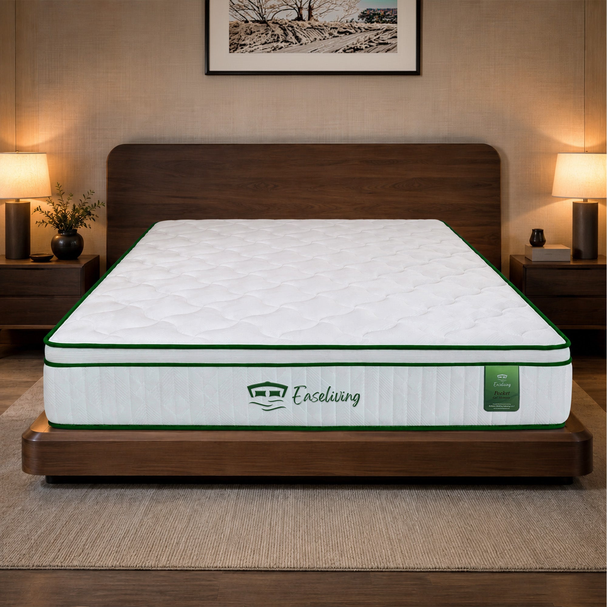 Pocket Cool Gel Memory Foam  Mattress | Plush Hybrid Euro Top with Cooling Gel