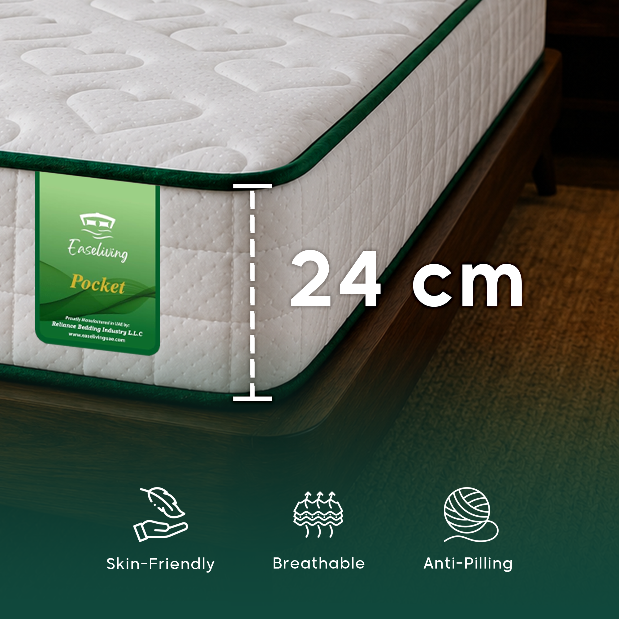 Pocket Spring Mattress | Medium Firm Support and Motion Isolation