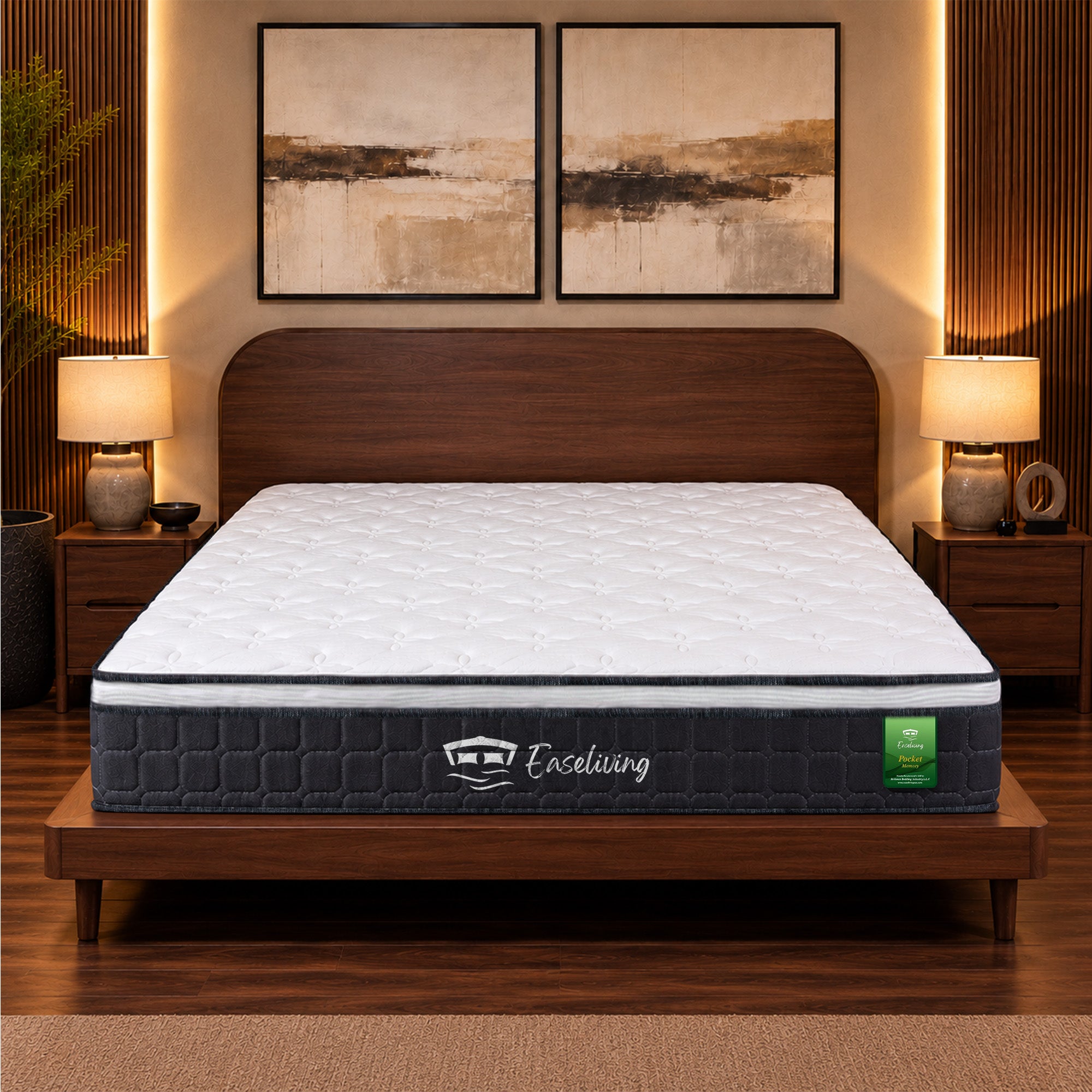 Pocket Spring Memory Foam Mattress |  Plush Comfort and Motion Isolation
