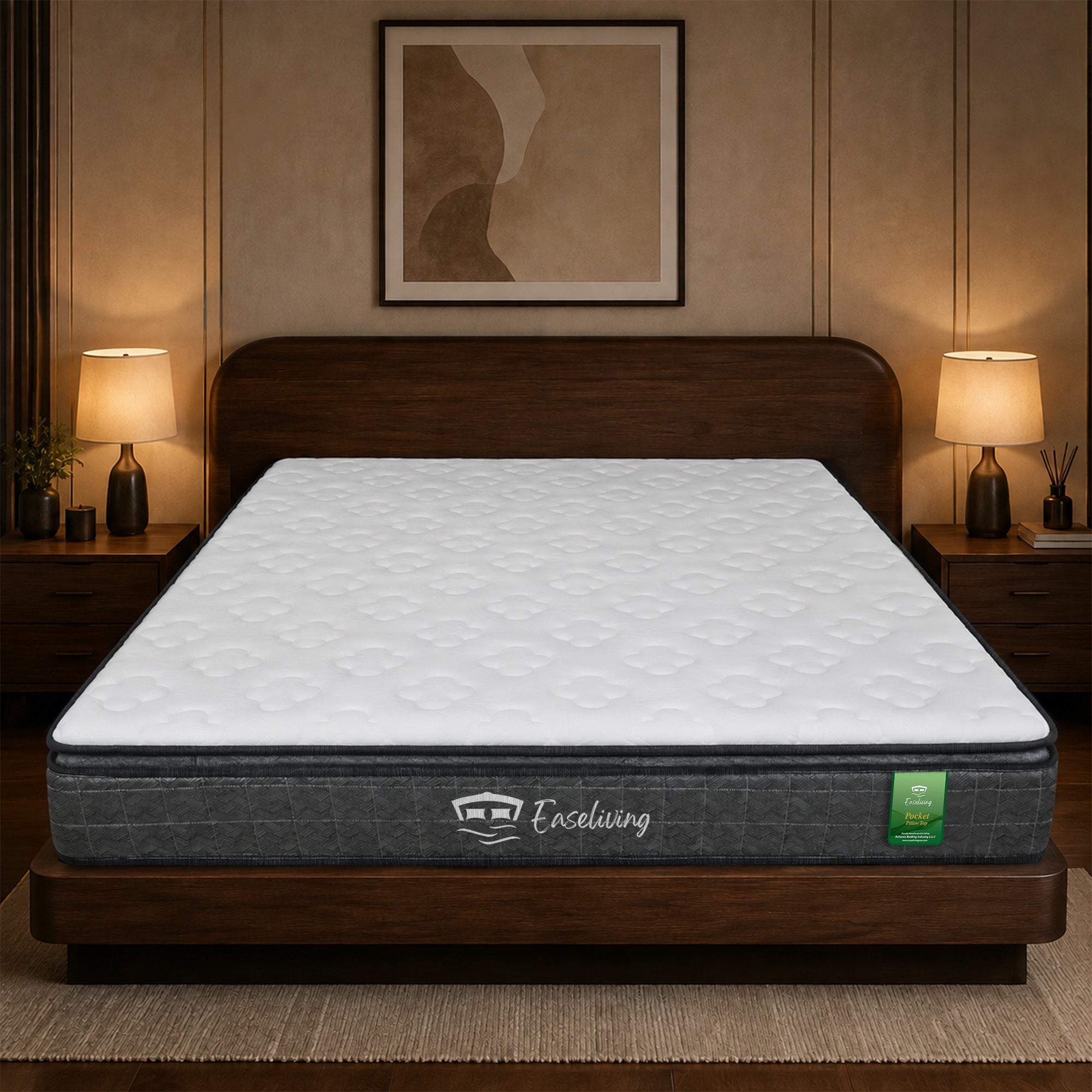 Pillow-Top Pocket Spring Mattress | Plush Comfort and Medium Support
