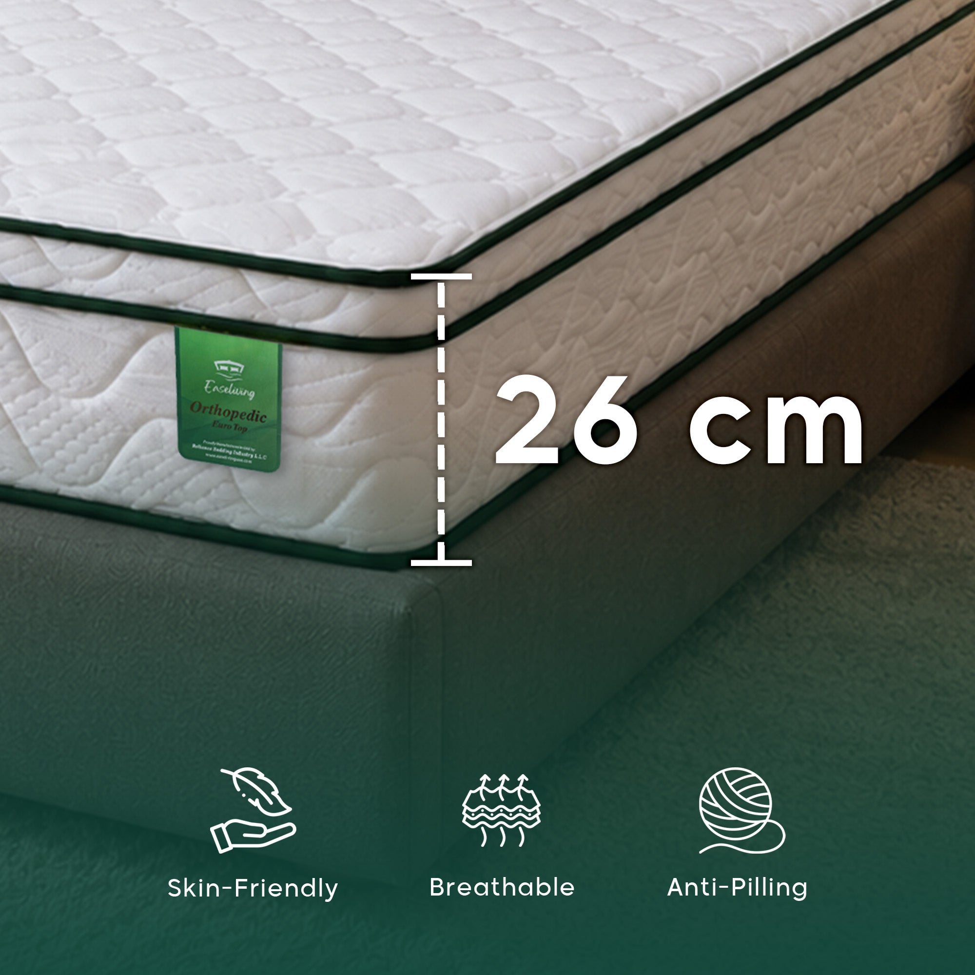 Ortho Euro Top Mattress | Medium Firm Innerspring Mattress