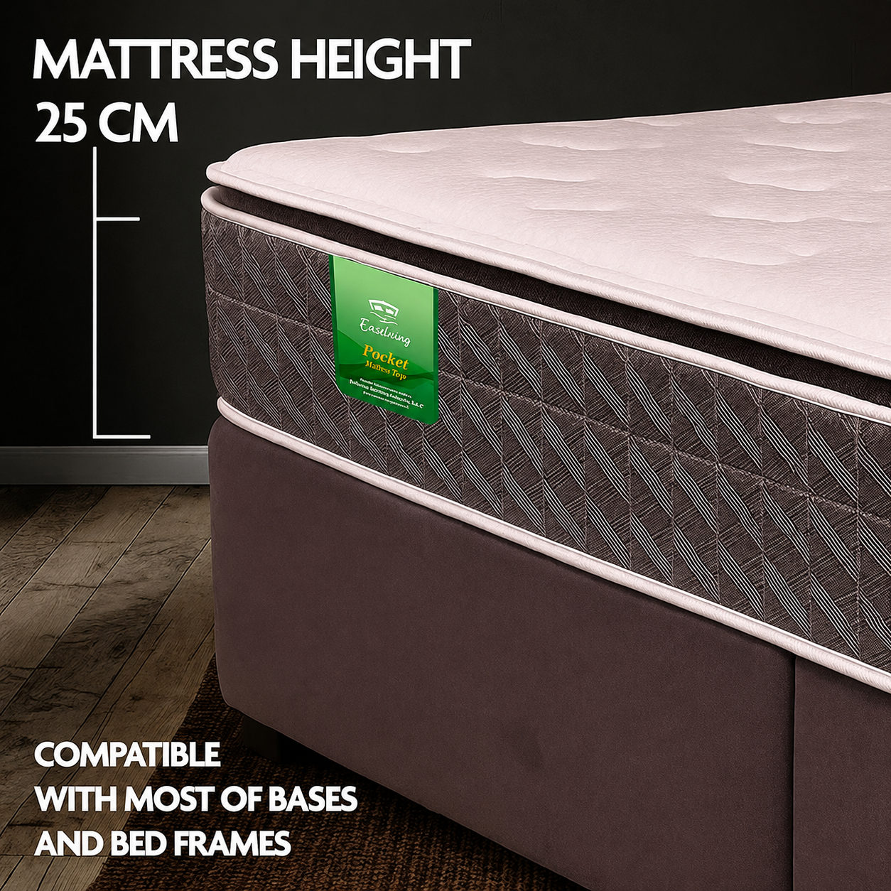 Pillow-Top Pocket Spring Mattress | Plush Comfort and Medium Support