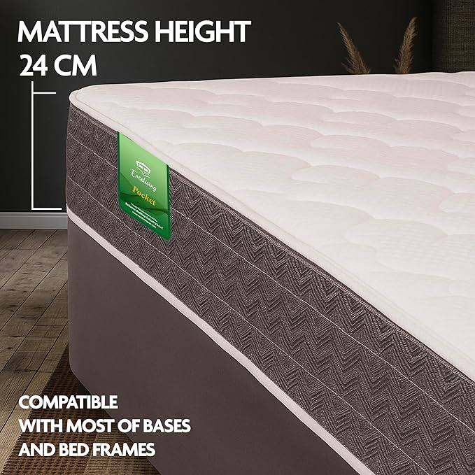 pocket spring mattress height image