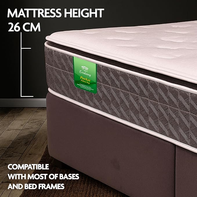 pocket spring pillow top height image